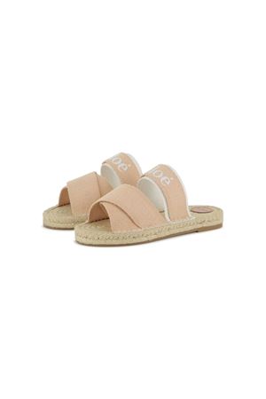 ciabatta in pelle rosa CHLOE' KIDS | C20512231